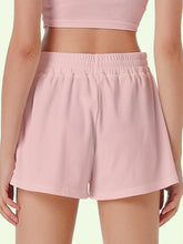 Load image into Gallery viewer, Casual Shorts Women 2024 New Summer Simple Comfortable Elastic Waist Cool Breathable Solid Color Casual Sports Five Quarter Pant
