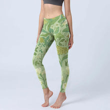 Load image into Gallery viewer, High Waist Yoga Leggings Japanese Style Cherry Blossom Botanical Print Soft Tights Women Fitness Gym Yoga Running Sports Wear
