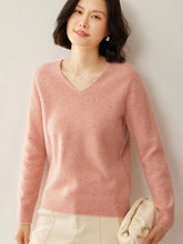 Load image into Gallery viewer, Merino Wool V Neck Sweater
