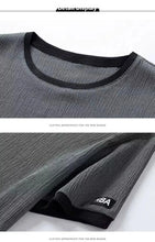 Load image into Gallery viewer, Casual Ice Silk Sports Suit Men's Summer Thin Short Sleeve Shorts Trendy Clothes Handsome Match One Set of Youth Clothing
