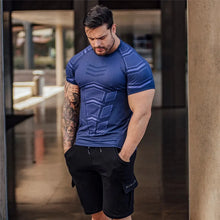 Load image into Gallery viewer, 2023 New gym shirt Men Compression T-shirt men Shirts Skinny Tee Shirt Male Gyms Running T-shirt Fitness Sports men's t-shirts
