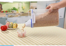 Load image into Gallery viewer, 1.5kg/2kg Dog Cat Food Pail Plastic Storage Tank with Measuring Cup Container Moisture-proof Sealed Jar Pet Supplies Accessories
