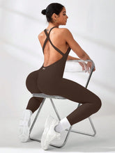 Load image into Gallery viewer, Yoga lady's one-piece suit with crossed back
