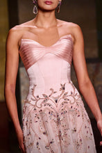 Load image into Gallery viewer, Pink Beaded Sweetheart Evening Gown
