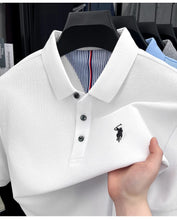 Load image into Gallery viewer, 100% pure cotton high-end brand men's short sleeve polo shirt summer fashion original pony embroidery golf Paul  casual T-shirt
