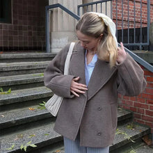 Load image into Gallery viewer, Double Breasted Wool Blazer Coat
