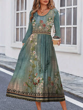 Load image into Gallery viewer, Elegant Printed Casual Midi Dress
