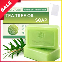 Load image into Gallery viewer, Tea Tree Soap, Soap Bar with Tea Tree Oil, Natural Soaps for Body Skin Cleaning,Gentle Exfoliating Bar Soap
