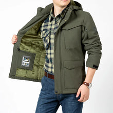 Load image into Gallery viewer, Waterproof Hooded Tactical Field Jacket
