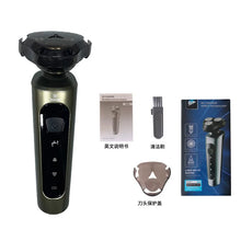 Load image into Gallery viewer, Electric Shavers for Men Waterproof Electric Trimmer Razor Wet &amp;amp Dry Use Rechargeable Battery Rotary Shavers Machine Shaving
