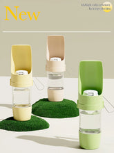 Load image into Gallery viewer, Pet Travel Water Bottle Portable with Food Container Foldable 2in1 Pet Outdoor Bowl Puppy Dog Cat Travel Drinking Food Feeder
