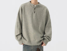 Load image into Gallery viewer, Knitted Sweater Men's Spring and Autumn Loose Casual Hoodie
