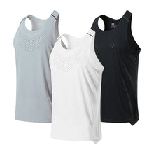 Load image into Gallery viewer, Men's Fitness Tank Top Summer Gym Clothing Bodybuilding Muscle Vest Sleeveless Shirt O Neck Breathable Quick Dry Workout Tops
