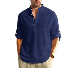 Load image into Gallery viewer, Lightweight Henley Casual Shirt Men

