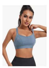 Load image into Gallery viewer, Women High Impact Sports Bra Criss Cross Back Padded Bra Workout Fitness Sports Yoga Bras Shockproof Sport Crop Top Vest
