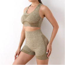 Load image into Gallery viewer, Yoga Set Gym Shorts Women Sport Bras Brassiere Workout Tops for Women Yoga Clothes Fitness Leggings Gym Set Seamless Yoga Sets

