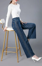 Load image into Gallery viewer, Trousers New In High Waist Shot Wide Leg Womens Jeans 2025 Korean Style Cool Unique Vibrant Stretched Xxl Denim Pants for Women
