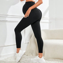 Load image into Gallery viewer, Maternity Leggings Over TheBelly Buttery Soft Pregnancy Workout Pants High Waisted Maternity Activewear for Women
