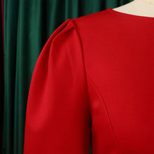 Load image into Gallery viewer, Elegant O-Neck Sheath Midi Dress
