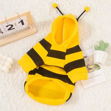 Load image into Gallery viewer, Bee Pet Puppy Coat Apparel Outfit Dog Hoodies Winter Warm Cat Cosplay Costume Holiday Outfit for Small Medium Dogs &amp; Cats
