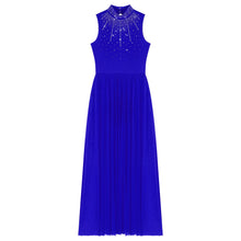 Load image into Gallery viewer, Shiny Lyrical Rhinestone Maxi Dress
