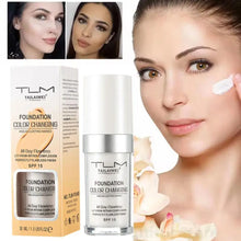 Load image into Gallery viewer, Foundation Color Changing Makeup Base Nude Face Full Cover Matte Concealer Long Lasting Make Up Liquid Foundation Cream 30ml
