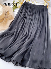 Load image into Gallery viewer, Elegant Pleated A-Line Midi Skirt
