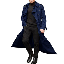 Load image into Gallery viewer, Men’s Luxury Full-Length Trench Coat – England Style Business Overcoat
