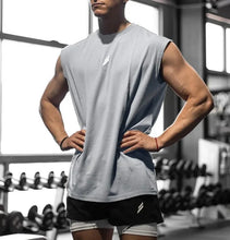 Load image into Gallery viewer, Sleeveless T-shirt Men Quick-drying Fitness Bodybuilding Shirt Male Fashion Basketball Vest Mesh Breathable Summer Gym Tank Men
