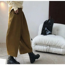 Load image into Gallery viewer, Women's Wide-Leg Pants Oversized Casual Harem Trousers with Pockets
