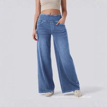 Load image into Gallery viewer, Wide Leg Zipper Detail Jeans
