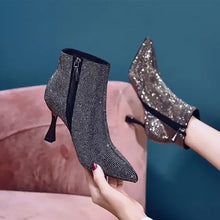 Load image into Gallery viewer, Very High Heels Heeled Female Short Shoes New In Booties Autumn Quality Chic and Elegant Large Size Warm Y2k Women's Ankle Boots
