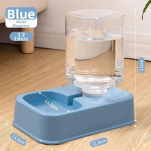 Load image into Gallery viewer, 1.2L/1.5L Pet Automatic Feeder Plastic Large Capacity Cat Dog Water Dispenser Feeder Set 3 Colors 2 Styles
