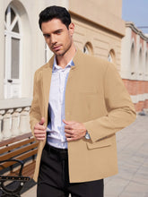 Load image into Gallery viewer, Men’s Lightweight Stand-Collar Casual Blazer

