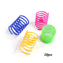 Load image into Gallery viewer, Kitten Cat Toys Wide Durable Heavy Gauge Cat Spring Toy Colorful Springs Cat Pet Toy Coil Spiral Springs 4/8/16/20pcs
