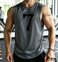 Load image into Gallery viewer, SPORTS 7 New Men Tank Tops Sleeveless Shirt Polyester Mesh Material Quick Dry Breathable Men Workout Fitness Basketball Top Tee
