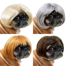 Load image into Gallery viewer, Pet Wig Accessories Dog Headdress Funny Costume Puppy Cosplay Dress Up Cute Pet Wig Cosplay Funny Props Head Accessories
