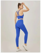 Load image into Gallery viewer, Women's Yoga Set Workout Set 2 Piece High Waist Yoga Leggings Sports Bra Gym Suit Activewear Sports Fitness Set Sports Suit
