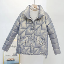 Load image into Gallery viewer, Glossy Winter Cotton Padded Parka
