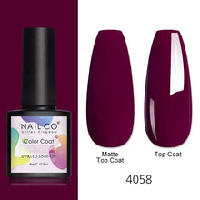 Load image into Gallery viewer, NAILCO 8ml Pink Red Colors Gel Nail Polish Nail Art Varnishes Gel Lacquer Coat LED Nails Manicure Design UV Gel Varnish Soak Off
