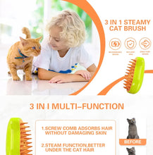 Load image into Gallery viewer, Cat Dog Steamy Brush Steam Brush Electric Sprayer for Massage Pet Grooming Tool Shedding 3 in 1 Electric Sprays Massage Combs
