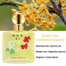 Load image into Gallery viewer, Osmanthus Perfume for Men Women Unisex Long Lasting Fresh Delicate Floral Scent with Rose Jasmine Student Fragrance 35ml Parfum
