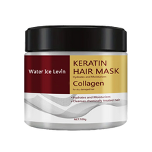 Load image into Gallery viewer, Collagen Keratin Hair Mask Dual Oil Control Moisturizer Conditioner Soft Smooth Frizz Damaged Repair Revitalize Hair Care
