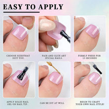Load image into Gallery viewer, New 120Pes False Nails on Legs French Short Sguare Press on Toe Nails Foot False Nails Feet for Women JZJCDJ01
