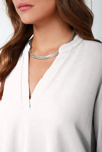 Load image into Gallery viewer, Women Tops Blouses Long Sleeve  V-Neck Chiffon Blouse office work Shirt
