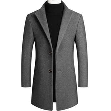 Load image into Gallery viewer, Slim Wool Blend Long Coat
