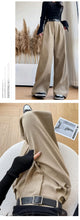 Load image into Gallery viewer, Women's Pants Autumn Winter Corduroy High Waist Wide Leg Pants for Women Casual Trousers Female Straight Pants Women Clothes New
