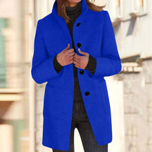 Load image into Gallery viewer, Womens Wool Cardigan Coats With Pockets Ladies Lapel Long Jacket Coat Fashion Solid Casual Winter Jackets for Women Plus Coat
