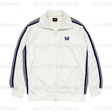 Load image into Gallery viewer, Unisex Embroidery Track Suit Striped Tape Zip‑Up Jacket Pants Set Casual Sportswear Outfit Long Sleeve Athletic Tracksuit Set
