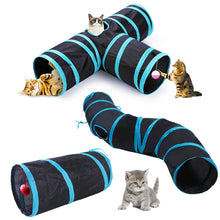 Load image into Gallery viewer, Cat Tunnel Pet Supplies Cat S T Pass Play Tunnel Foldable Cat Tunnel Cat Toy Breathable Drill Barrel for Indoor loud paper
